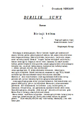 Dirilik-suwy